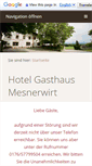 Mobile Screenshot of mesnerwirt-marienberg.de